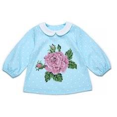 Блуза ЁМАЁ, размер 86, голубой