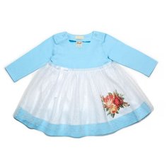 Платье ЁМАЁ размер 86, голубой