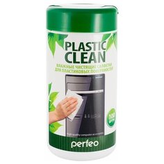 Чистящие салфетки Perfeo "Plastic Clean", для пластиковых поверхностей, в тубе, 100шт.