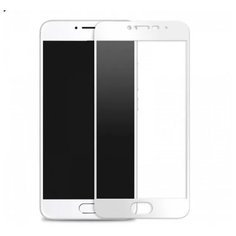 Защитное стекло полного покрытия Meizu M5s белая рамка Glass PRO