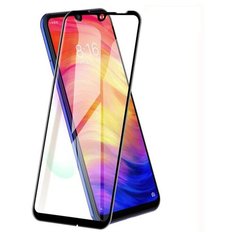Защитное стекло полного покрытия Xiaomi Redmi Note 8 черная рамка Glass PRO