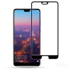 Защитное стекло полного покрытия Huawei P20 Pro CLT L29 черная рамка