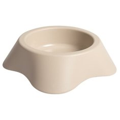 Миска для животных пластиковая DUVO+ , бежевая, 18х5см/300мл (Бельгия)