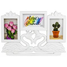 Фоторамка-коллаж Miland "Милые фламинго " ( 3 фото 10x15)