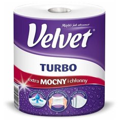 Полотенце бумажное Velvet Turbo 3-х слойное 300 листов 1 рулон 237х225мм Velvet Care sp. Z o.o.