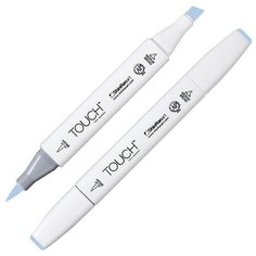 Маркер TOUCH BRUSH двухсторонний на спирт.основе цв.272 серо-синий бледный