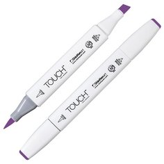 Маркер TOUCH BRUSH двухсторонний на спирт.основе цв.281 фиолетовый