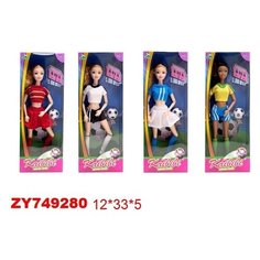 Кукла "Спортсменка-футболист", арт. ZY749280 Zhorya