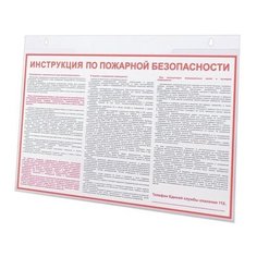 Подставка настенная для рекламных материалов ГОРИЗОНТАЛЬНАЯ (297х210 мм), А4, BRAUBERG, 290427