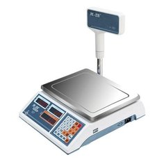 Весы торговые MERCURY M-ER 322ACPX-15.2 LED (0,04-15 кг), дискретность 5 г, платформа 315x235 мм, со стойкой, 322ACPX-15.2LED Mertech