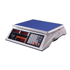 Весы торговые MERCURY M-ER 327-32.5 LED (0,1-32 кг), дискретность 5 г, платформа 325x230 мм, без стойки Mertech