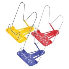 Подставка для книг СТАММ "Премиум", пластик/металл, ассорти, европодвес, ПК40