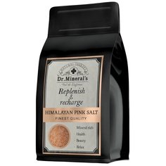 Соль для ванн розовая Гималайская , пакет,1кг Dr.Minerals