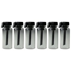 Пробники (фиолки) Aromaprovokator для духов 0,5 ml крышка черная набор 100 шт