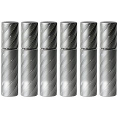 Атомайзер для духов Aromaprovokator металлический змейка серебряный со спреем 10 ml набор 6 шт