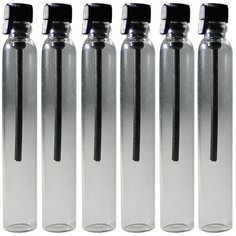 Пробники (фиолки) Aromaprovokator для духов 0,5 ml крышка черная набор 200 шт