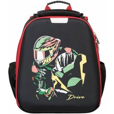 Ранец №1School Basic Мотоциклист, 2 отд., эргоном. Cпинка