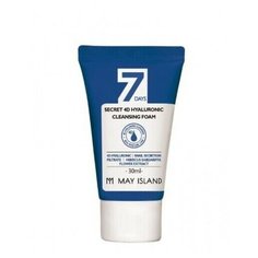 Пенка May Island с гиалуроновой кислотой - 7 Days secret 4d hyaluronic cleansing foam, 30мл