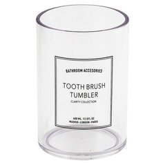 Стакан для зубных щеток Swensa Clarity SWP-1015TRP-C, прозрачный