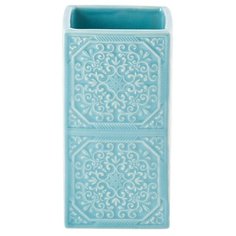 Стакан для зубных щеток Swensa Tiffany SWTK-1053C, голубой