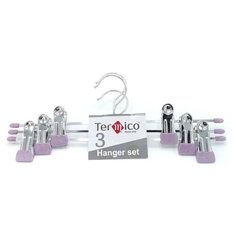 Вешалка для брюк и юбок, набор 3 шт., "Termico", 30см, фиолетовая