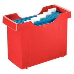 Подставка для подвесных папок Leitz Plus А4 пластиковая, нескладная красный