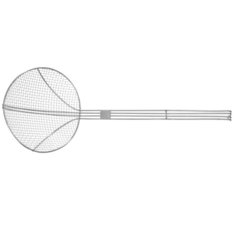 Шумовка решетчатая для фритюрниц HENDI, диаметр 240 мм, размер сетки 5х5 мм, 640807