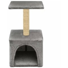 Домик когтеточка Pet БМФ для кошки, 35х35х62 см, сизалевый