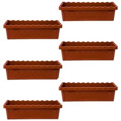 Ящик SBOX Ящик балконный Parad, 500мм, набор 6шт терракотовый