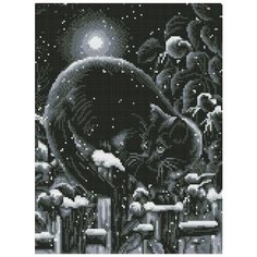 Алмазная мозаика на подрамнике ТМ Белоснежка "В зимнем саду", 30X40 см.