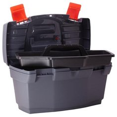 Ящик с органайзером BLOCKER Master Economy PC3708 40.5x21.5x23 см 16 серый/свинцовый/оранжевый