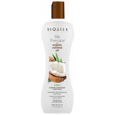 Гель для душа 3 в 1 с кокосовым маслом Biosilk Silk Therapy, 355 мл