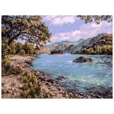 Раскраска по номерам 30х40 см 275-AS Горный Алтай Белоснежка