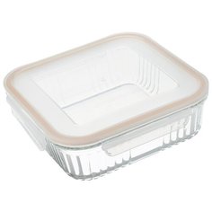 Контейнер Glasslock OCSS-190 (1900ml, квадратный рифленый, для духовки, оранжевый силикон)