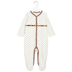 Комбинезон ЁМАЁ, размер 74, светло-бежевый