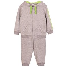 Спортивный костюм ЁМАЁ размер 104, серый меланж