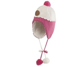 Шапка Huppa размер XS, белый/розовый