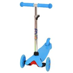 Самокат EVO Kids M-5 со светящимися колесами, голубой