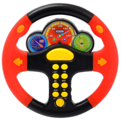 Игрушка детская интерактивная обучающая "РУЛЬ" СВЕТ/ЗВУК(Русский язык)/Батарейки(3АА)/21 см Oubaoloon