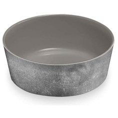 Миска для животных TARHONG "Gallery Pewter", серый камень, 15.3х15.3х5.6см (700мл)
