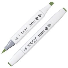 Маркер TOUCH BRUSH двухсторонний на спирт.основе цв.235 зеленая крушина