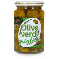 Оливки зелёные Citres Белла Чериньола без косточки на гриле, 290/230 г Италия