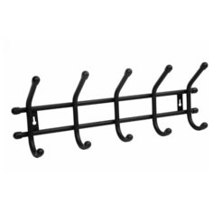 Вешалка настенная "Уют 5" 5 кр. цв.Чёрный ЗМИ