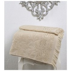 Полотенце махровое "Karna. Esra", 70x140 см (бежевый)