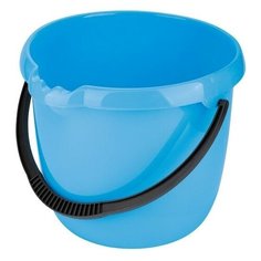 Ведро пластмассовое круглое 12 л, голубое Elfe