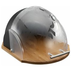 Хлебница AK-3513 "Alpenkok", 37х26х22 см (черный)