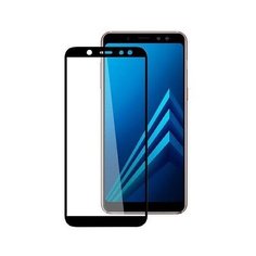 Защитное стекло полного покрытия Samsung Galaxy A6 Plus (2018) A605F черная рамка Glass PRO