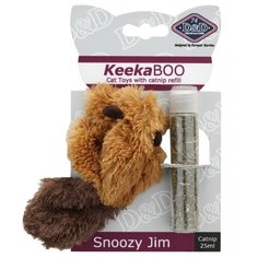 Игрушка для кошек EBI мягкая с кошачьей мятой "Snoozy Jim", коричневая, 8см (Нидерланды)