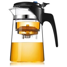 Стеклянный заварочный чайник с кнопкой, 750 мл Veitron