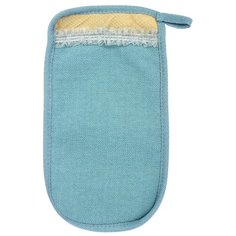 Мочалка Банные штучки "Королевский пилинг", рукавица с декором - тесьма, в ассортименте, 14,5x25 см